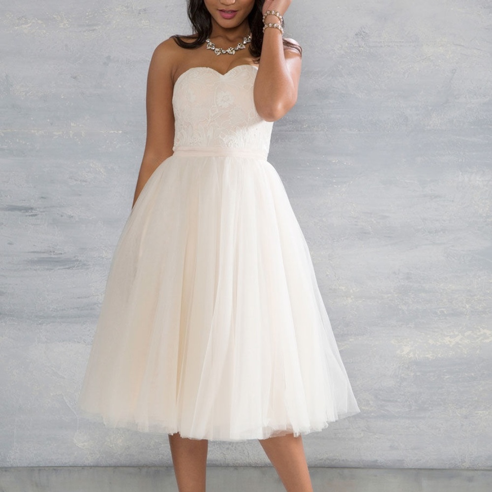 ModCloth Chi Chi London Blush A-Line Dress Formal